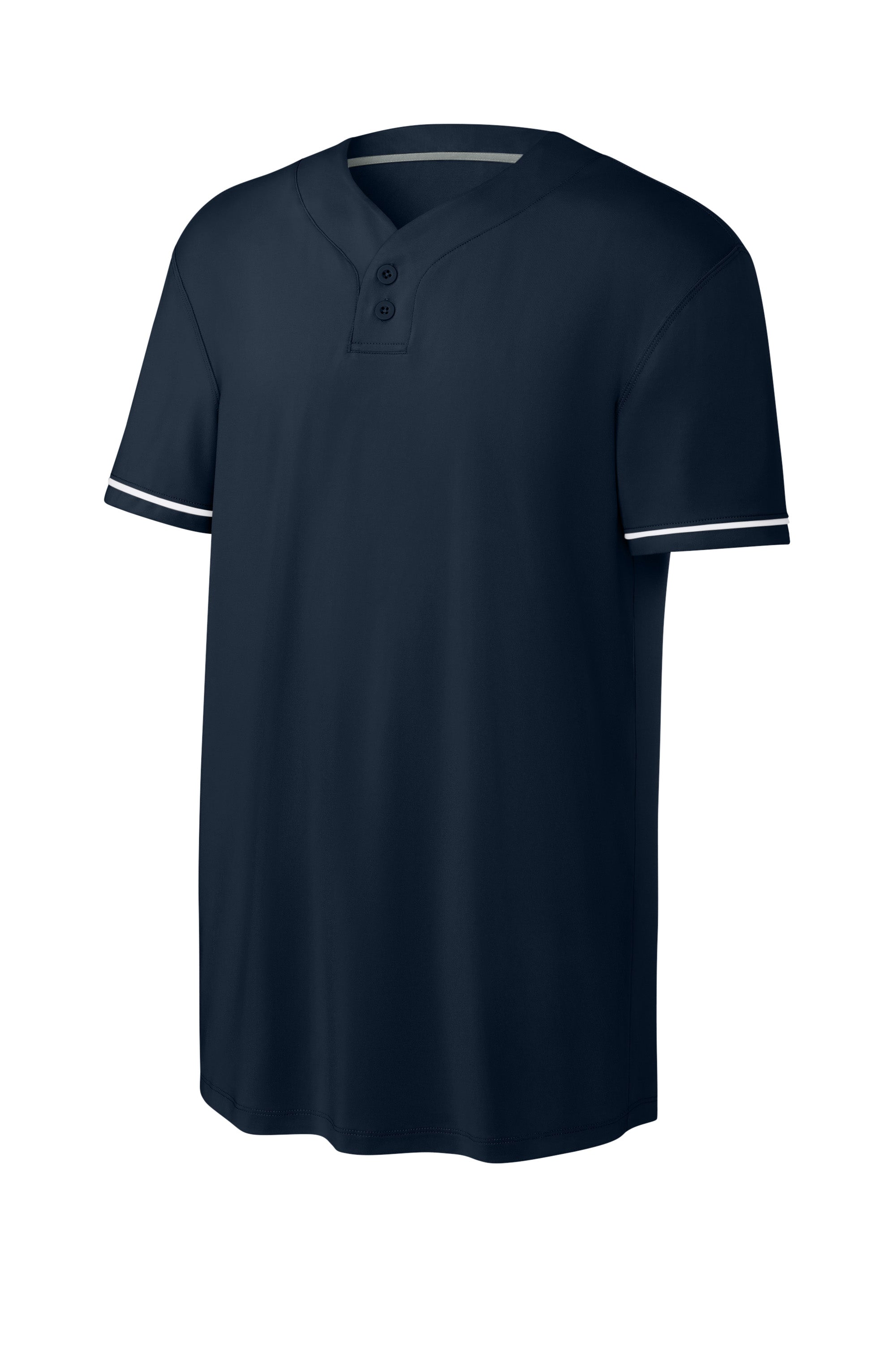 Richardson RA7910 Mens Select 2 Button Baseball Jersey Navy Blue Form Front
