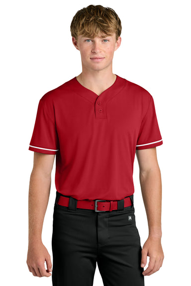 Richardson RA7910 Mens Select 2 Button Baseball Jersey Red Model Front