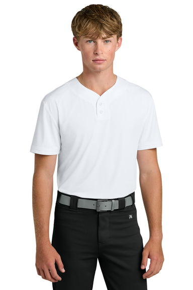 Richardson RA7910 Mens Select 2 Button Baseball Jersey White Model Front