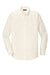 Red House RH240/TLRH240 Mens Pinpoint Oxford Wrinkle Resistant Long Sleeve Button Down Shirt w/ Pocket Ivory Chiffon White Flat Front