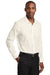 Red House RH620 Mens Pinpoint Oxford Wrinkle Resistant Long Sleeve Button Down Shirt Ivory Chiffon White Model 3Q