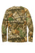 Russell Outdoors RU100LSP Mens Realtree Long Sleeve Crewneck T-Shirt w/ Pocket Realtree Edge Camo Flat Back