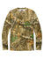 Russell Outdoors RU100LSP Mens Realtree Long Sleeve Crewneck T-Shirt w/ Pocket Realtree Edge Camo Flat Front