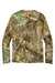 Russell Outdoors RU150LS Mens Realtree Moisture Wicking Long Sleeve Crewneck T-Shirt Realtree Edge Camo Flat Back