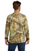 Russell Outdoors RU150LS Mens Realtree Moisture Wicking Long Sleeve Crewneck T-Shirt Realtree Edge Camo Model Back