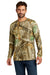 Russell Outdoors RU150LS Mens Realtree Moisture Wicking Long Sleeve Crewneck T-Shirt Realtree Edge Camo Model Front