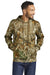 Russell Outdoors RU400 Mens Realtree Hooded Sweatshirt Hoodie w/ Pouch Pocket Realtree Edge Camo Model Front