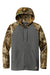 Russell Outdoors RU452 Mens Realtree Colorblock Moisture Wicking Full Zip Hooded Sweatshirt Hoodie w/ Pockets Magnet Grey/Realtree Edge Camo Flat Front