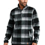 Russell Outdoors Mens Basin 1/4 Snap Jacket - Deep Black Plaid