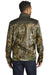 Russell Outdoors RU601 Mens Realtree Atlas Water Resistant Colorblock Full Zip Soft Shell Jacket Cargo Brown/Realtree Edge Camo Model Back