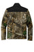 Russell Outdoors RU601 Mens Realtree Atlas Water Resistant Colorblock Full Zip Soft Shell Jacket Deep Black/Realtree Edge Camo Flat Back