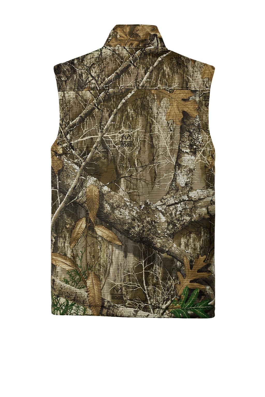 Russell Outdoors RU603 Mens Realtree Atlas Water Resistant Full Zip Soft Shell Vest Realtree Edge Camo Flat Back