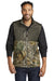 Russell Outdoors RU604 Mens Realtree Atlas Water Resistant Colorblock Full Zip Soft Shell Vest Cargo Brown/Realtree Edge Camo Model Front