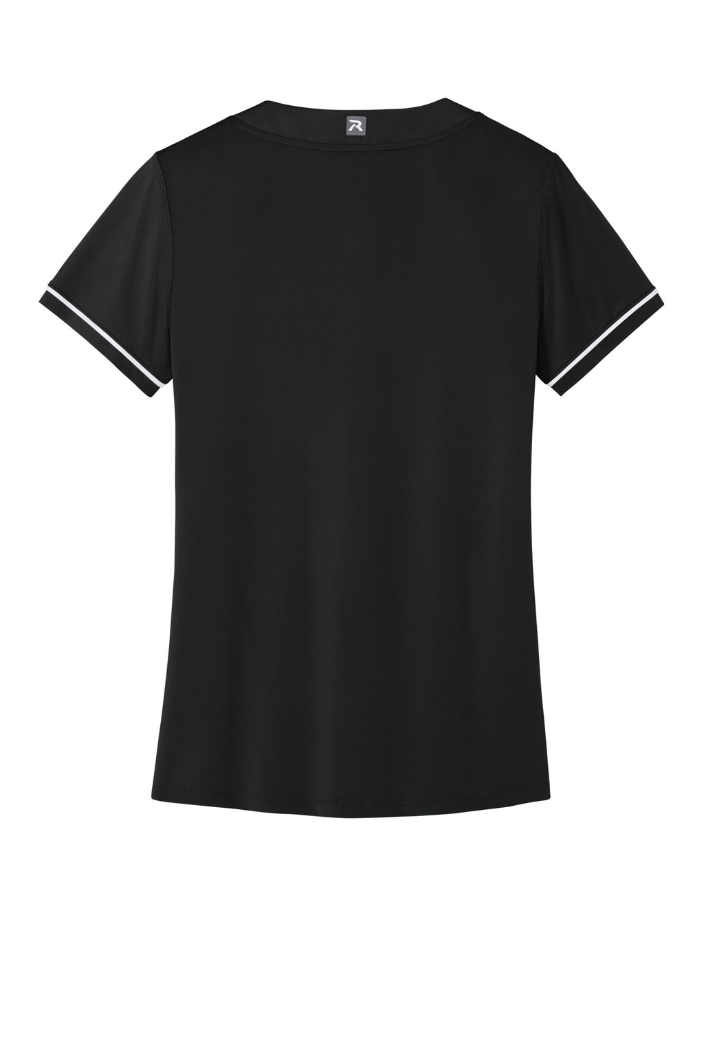 Richardson RW7220 Womens Select 2 Button Softball Jersey Black Flat Back