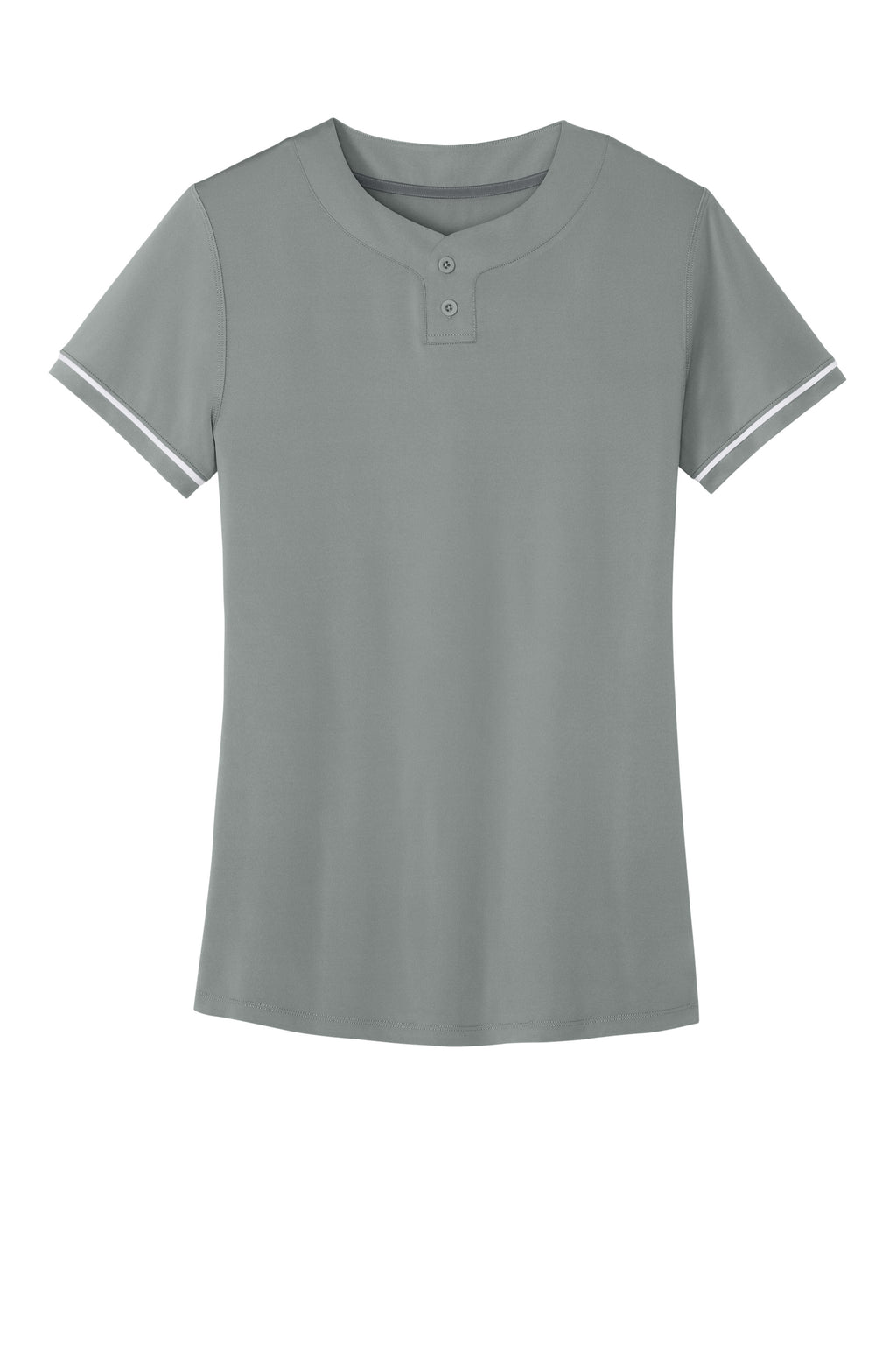 Richardson RW7220 Womens Select 2 Button Softball Jersey Grey Flat Front