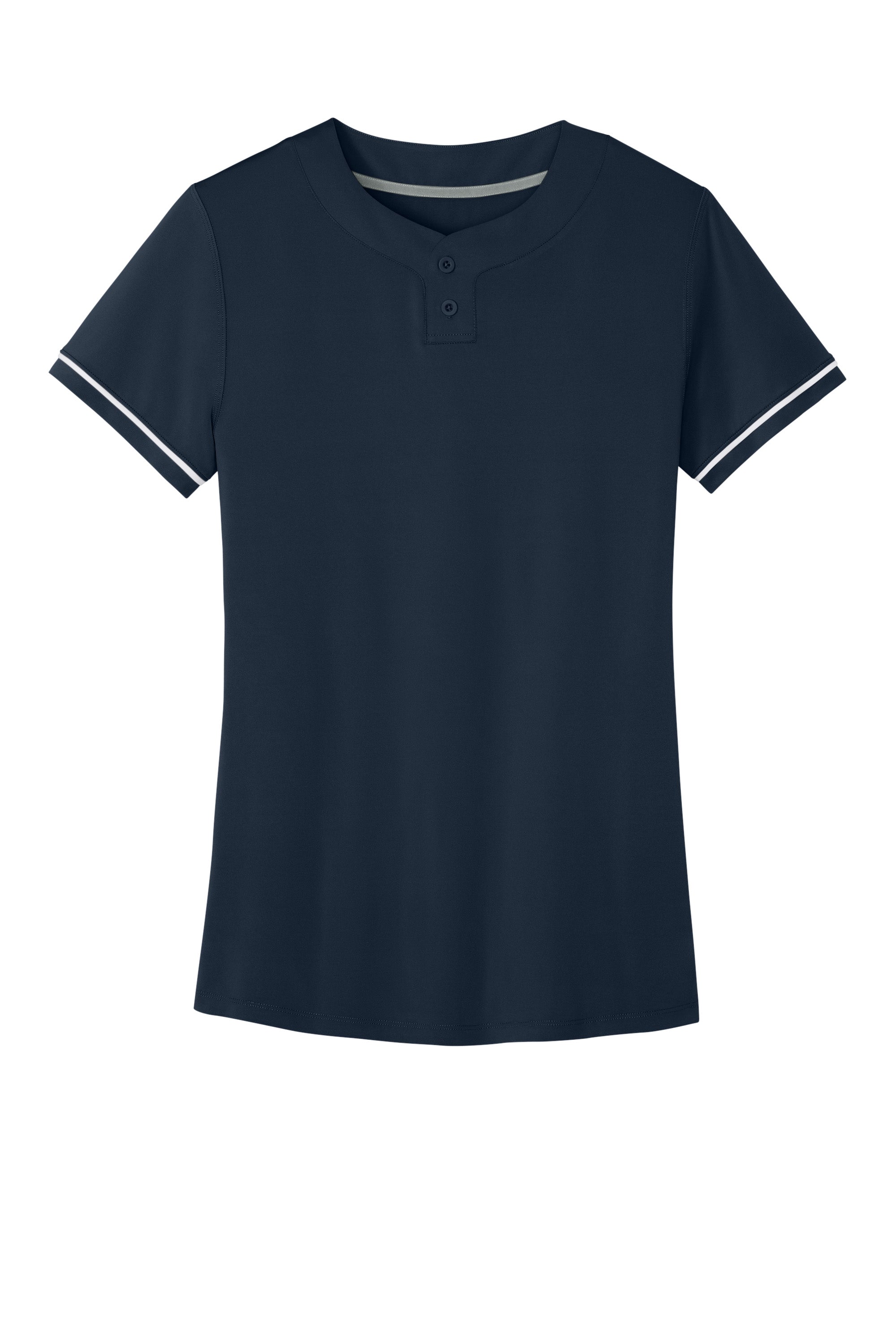 Richardson RW7220 Womens Select 2 Button Softball Jersey Navy Blue Flat Front