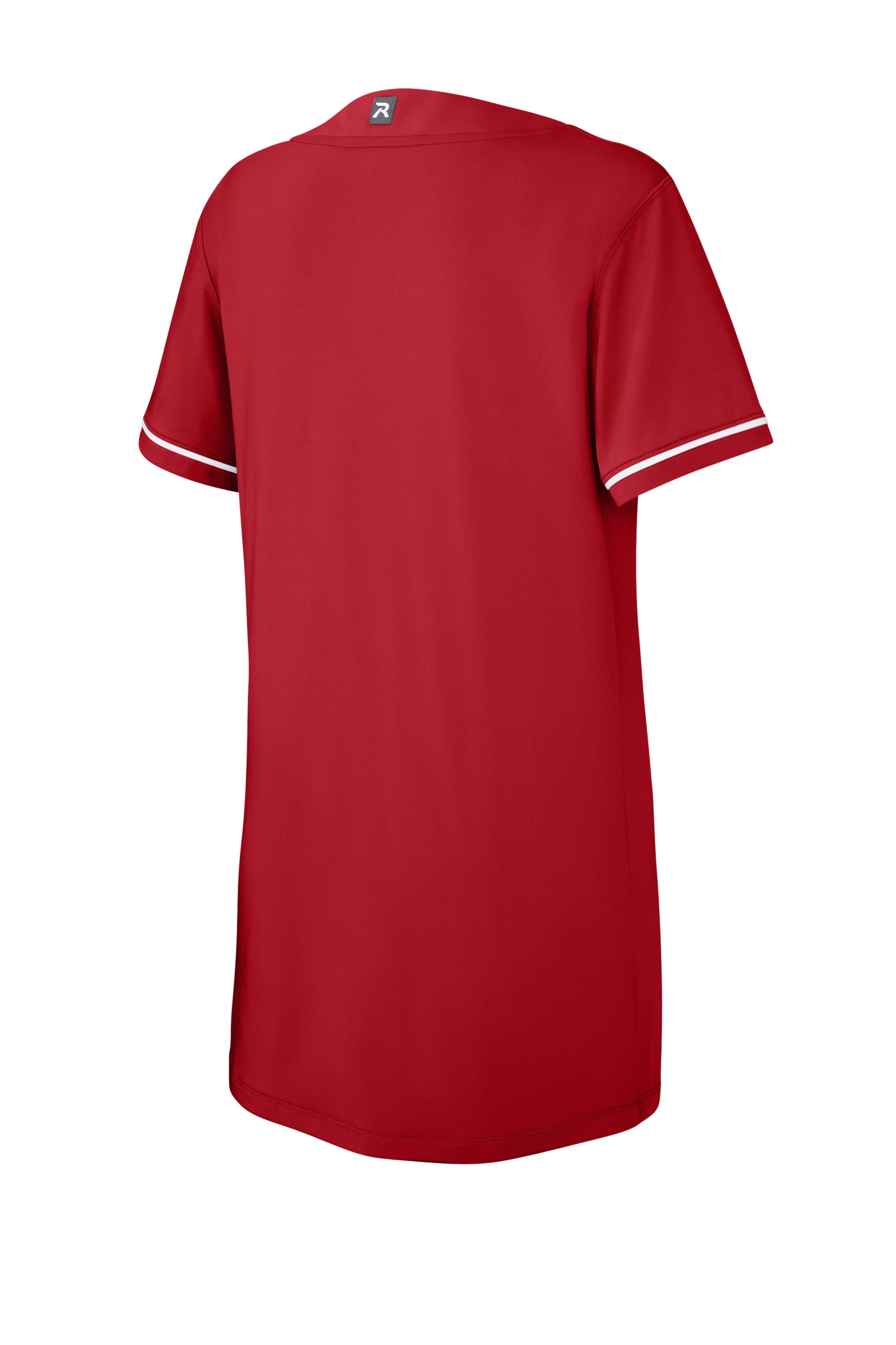 Richardson RW7220 Womens Select 2 Button Softball Jersey Red Forn Back