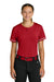 Richardson RW7220 Womens Select 2 Button Softball Jersey Red Model Front