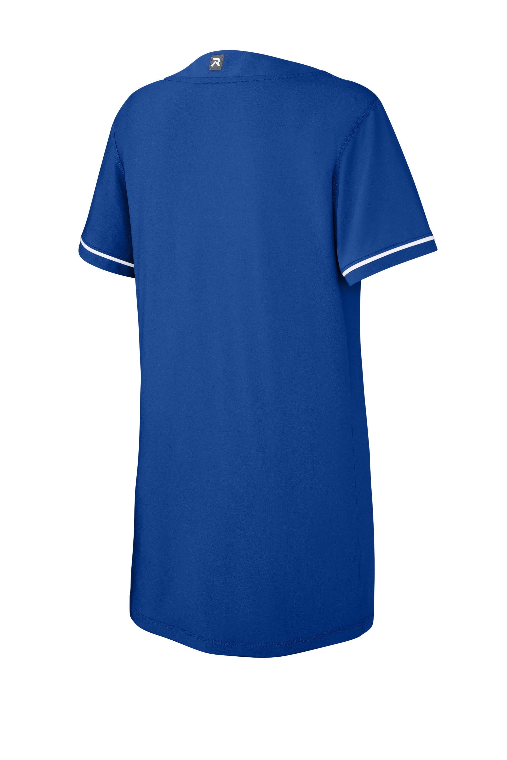 Richardson RW7220 Womens Select 2 Button Softball Jersey Royal Blue Forn Back