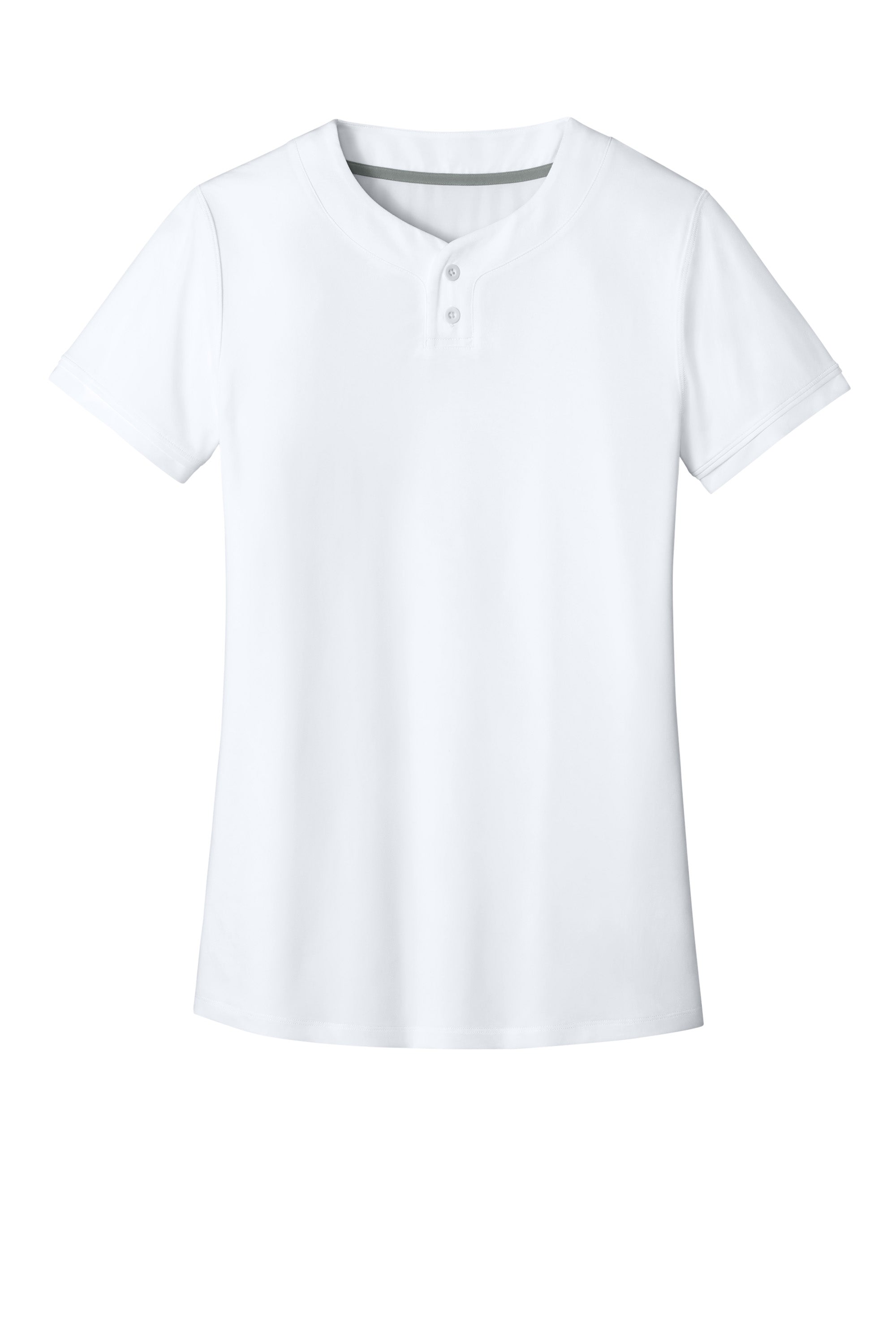 Richardson RW7220 Womens Select 2 Button Softball Jersey White Flat Front
