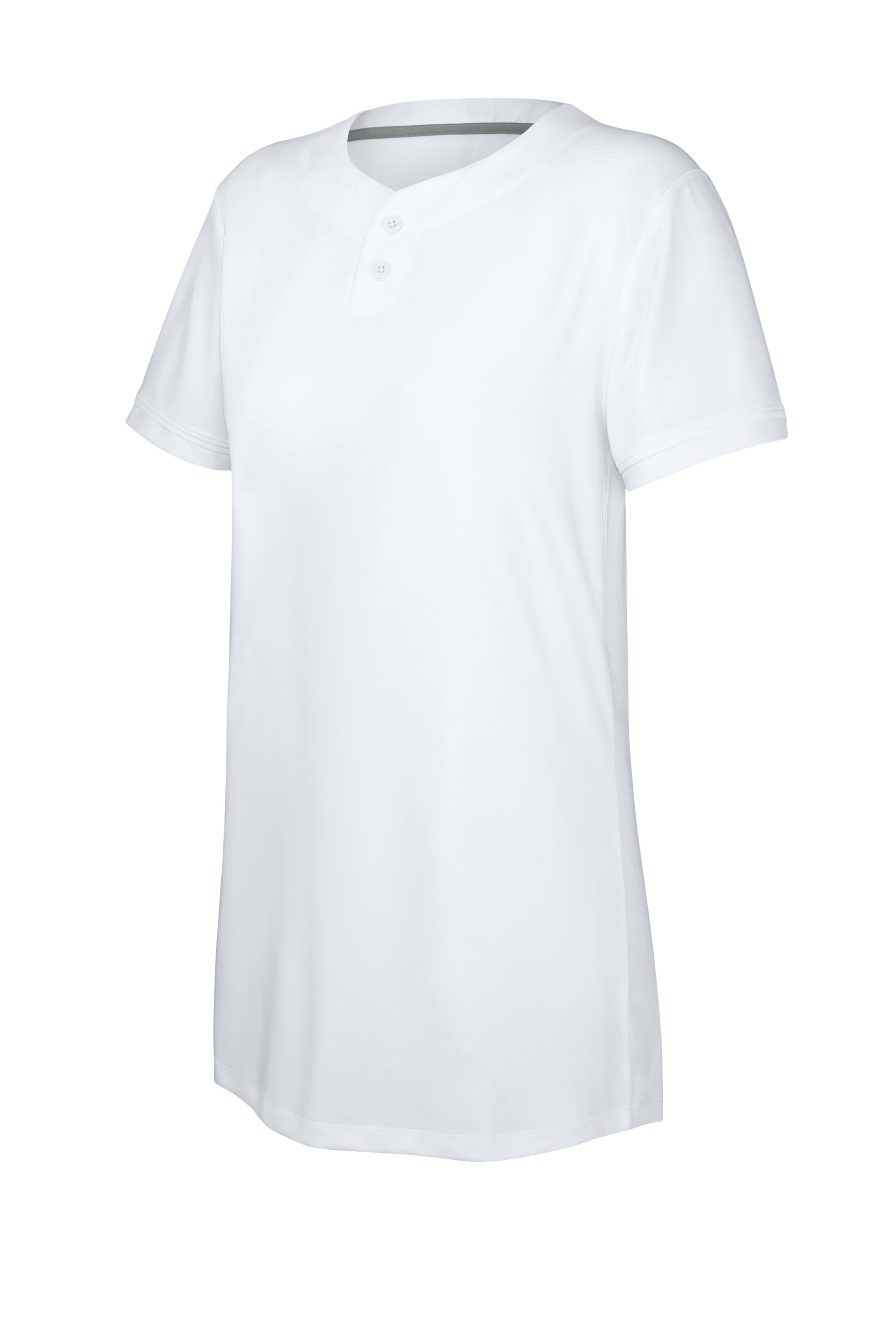 Richardson RW7220 Womens Select 2 Button Softball Jersey White Form Front
