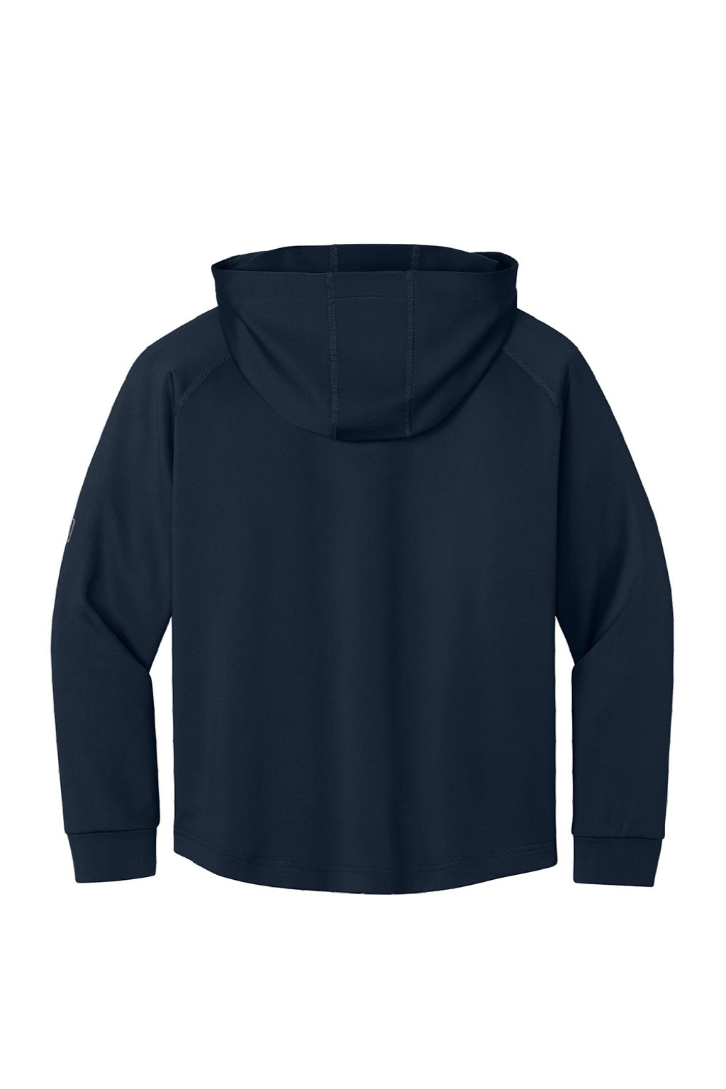 Richardson RY7200LSH Youth Charge Performance Fleece Hooded Sweatshirt Hoodie w/ Pouch Pocket Navy Blue Flat Back