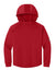 Richardson RY7200LSH Youth Charge Performance Fleece Hooded Sweatshirt Hoodie w/ Pouch Pocket Red Flat Front