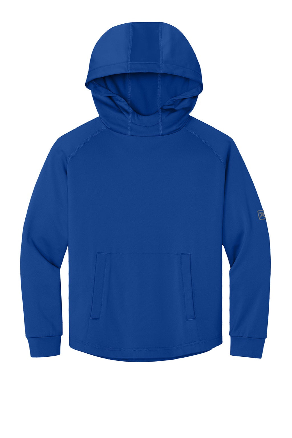 Richardson RY7200LSH Youth Charge Performance Fleece Hooded Sweatshirt Hoodie w/ Pouch Pocket Royal Blue Flat Front