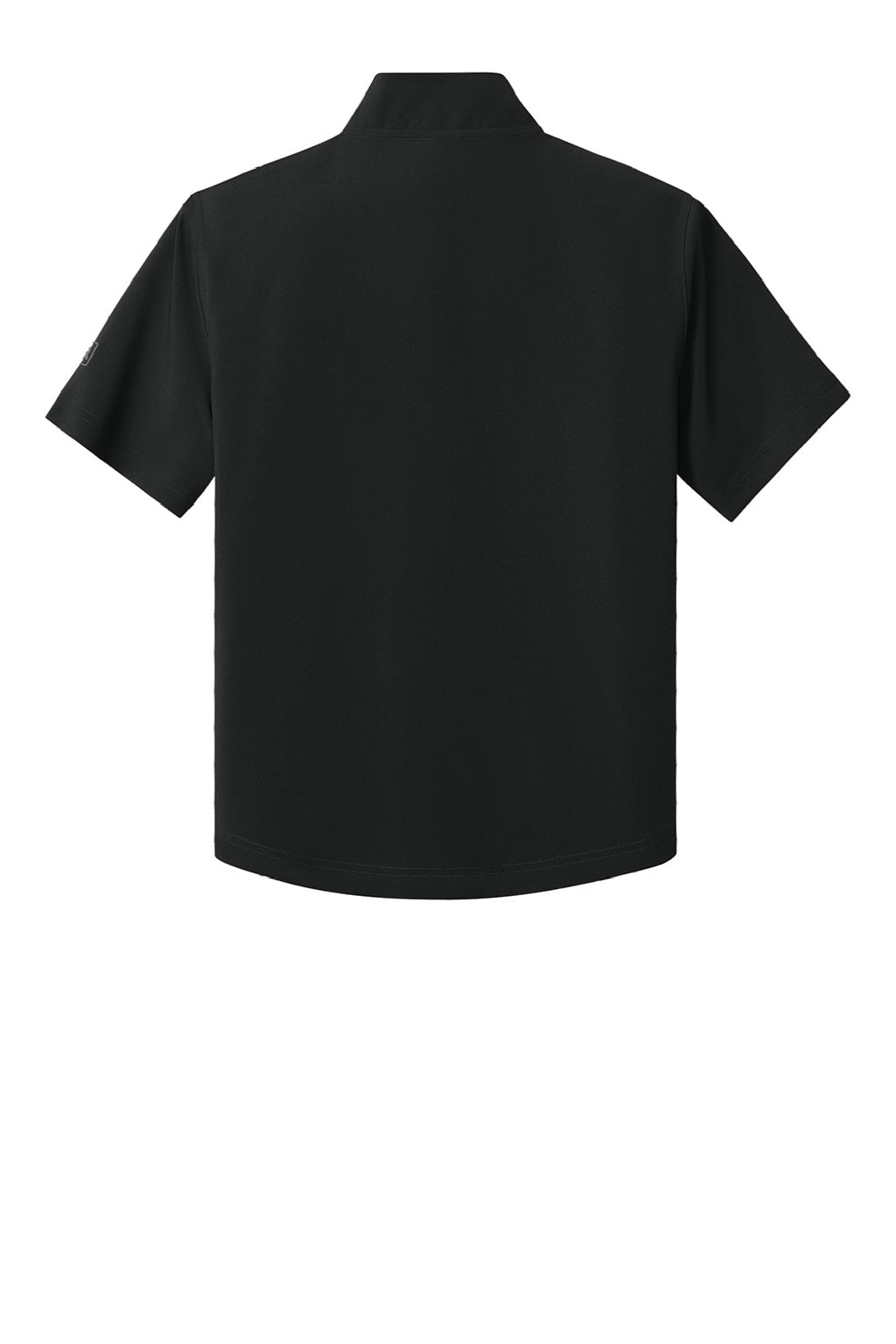 Richardson RY7400SSQ Youth Barrage Short Sleeve 1/4 Zip Wind Jacket Black Flat Back