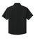 Richardson RY7400SSQ Youth Barrage Short Sleeve 1/4 Zip Wind Jacket Black Flat Back