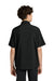 Richardson RY7400SSQ Youth Barrage Short Sleeve 1/4 Zip Wind Jacket Black Model Back
