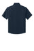 Richardson RY7400SSQ Youth Barrage Short Sleeve 1/4 Zip Wind Jacket Navy Blue Flat Back