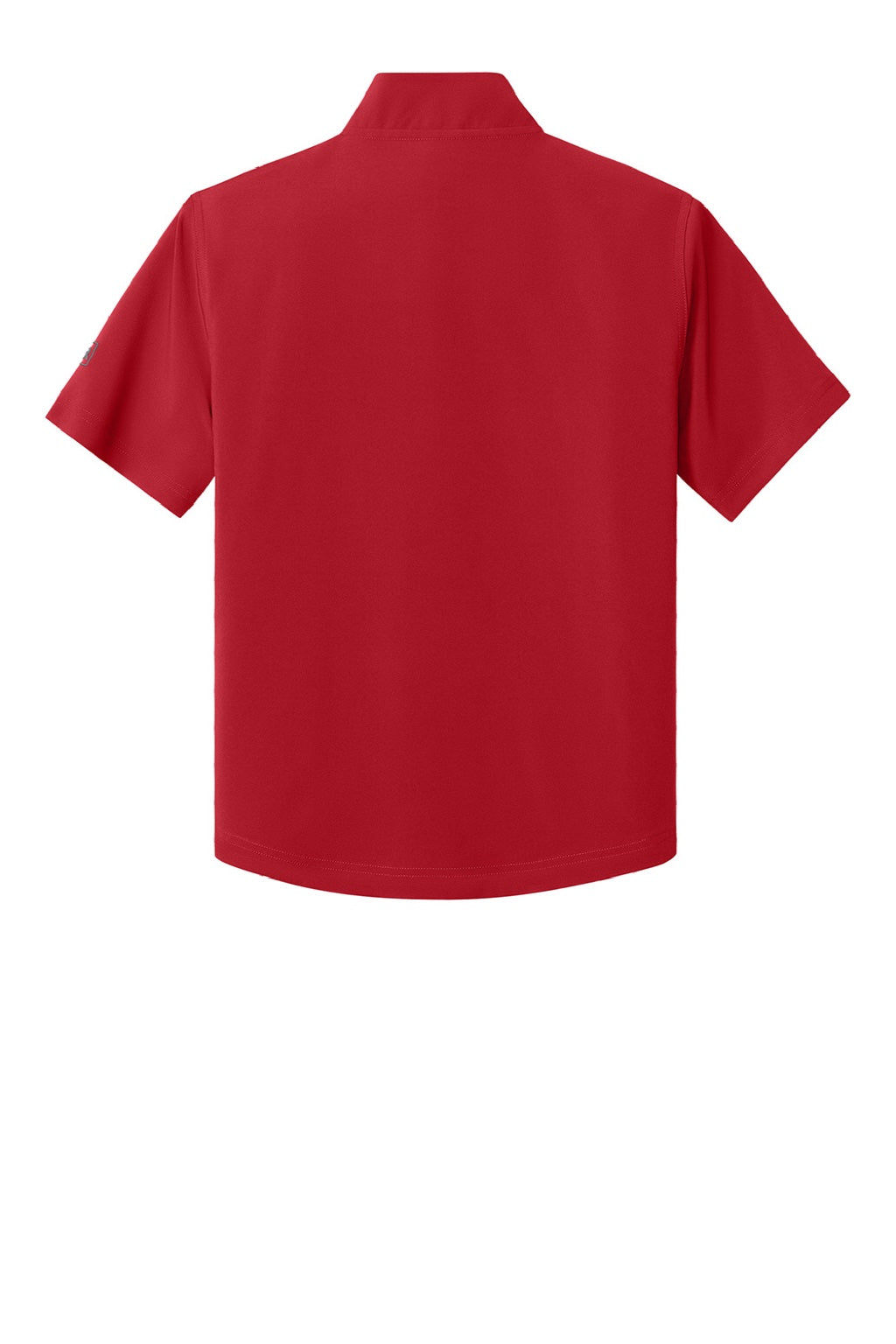 Richardson RY7400SSQ Youth Barrage Short Sleeve 1/4 Zip Wind Jacket Red Flat Back