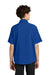 Richardson RY7400SSQ Youth Barrage Short Sleeve 1/4 Zip Wind Jacket Royal Blue Model Back