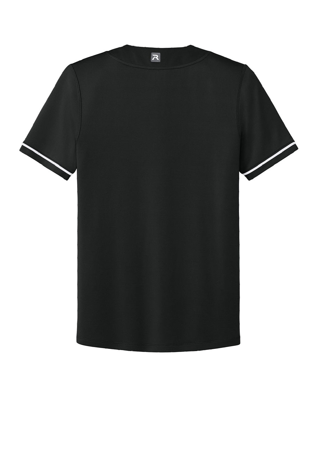 Richardson RY7910 Youth Select 2 Button Baseball Jersey Black Flat Back