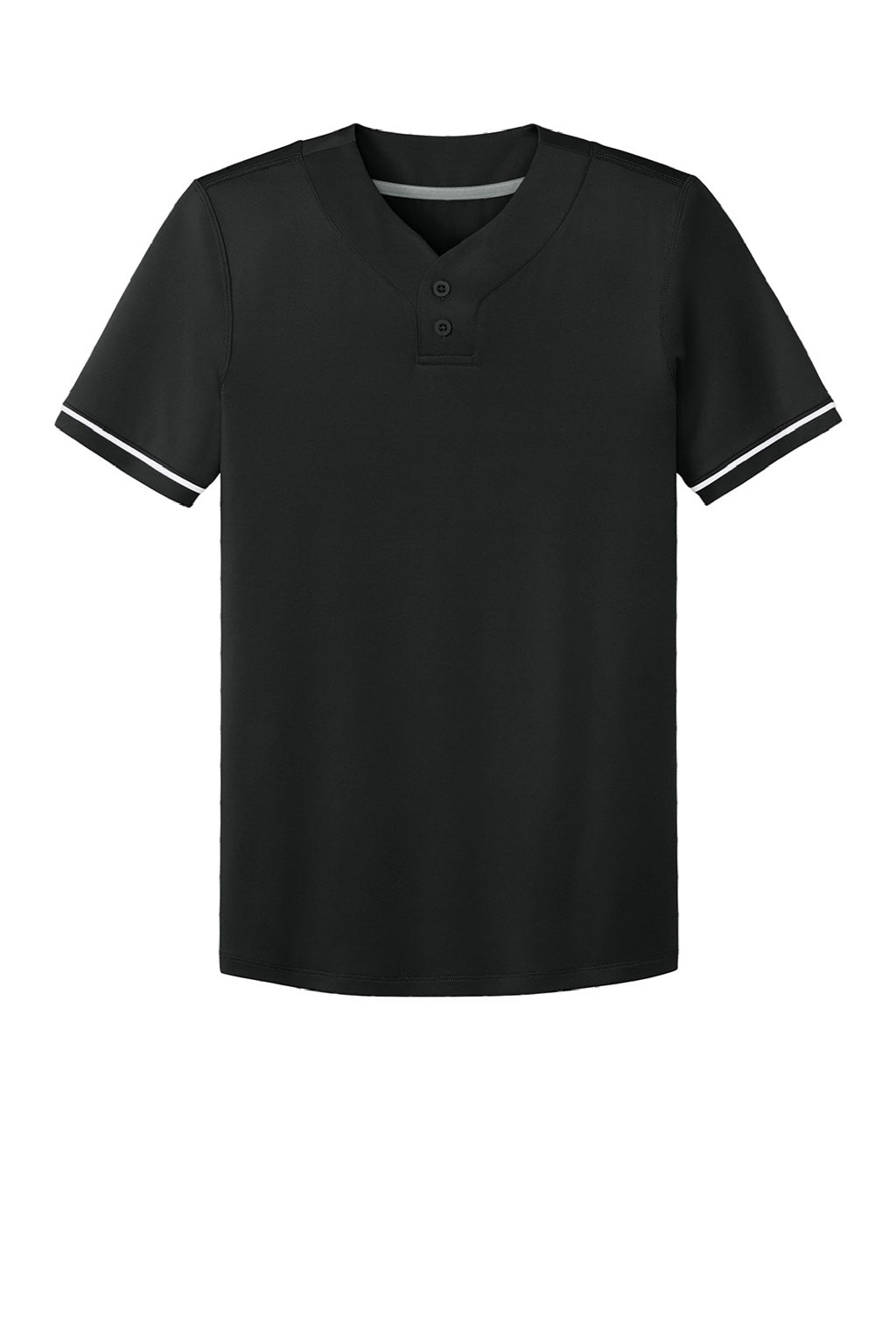 Richardson RY7910 Youth Select 2 Button Baseball Jersey Black Flat Front