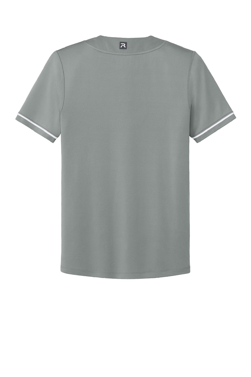 Richardson RY7910 Youth Select 2 Button Baseball Jersey Grey Flat Back