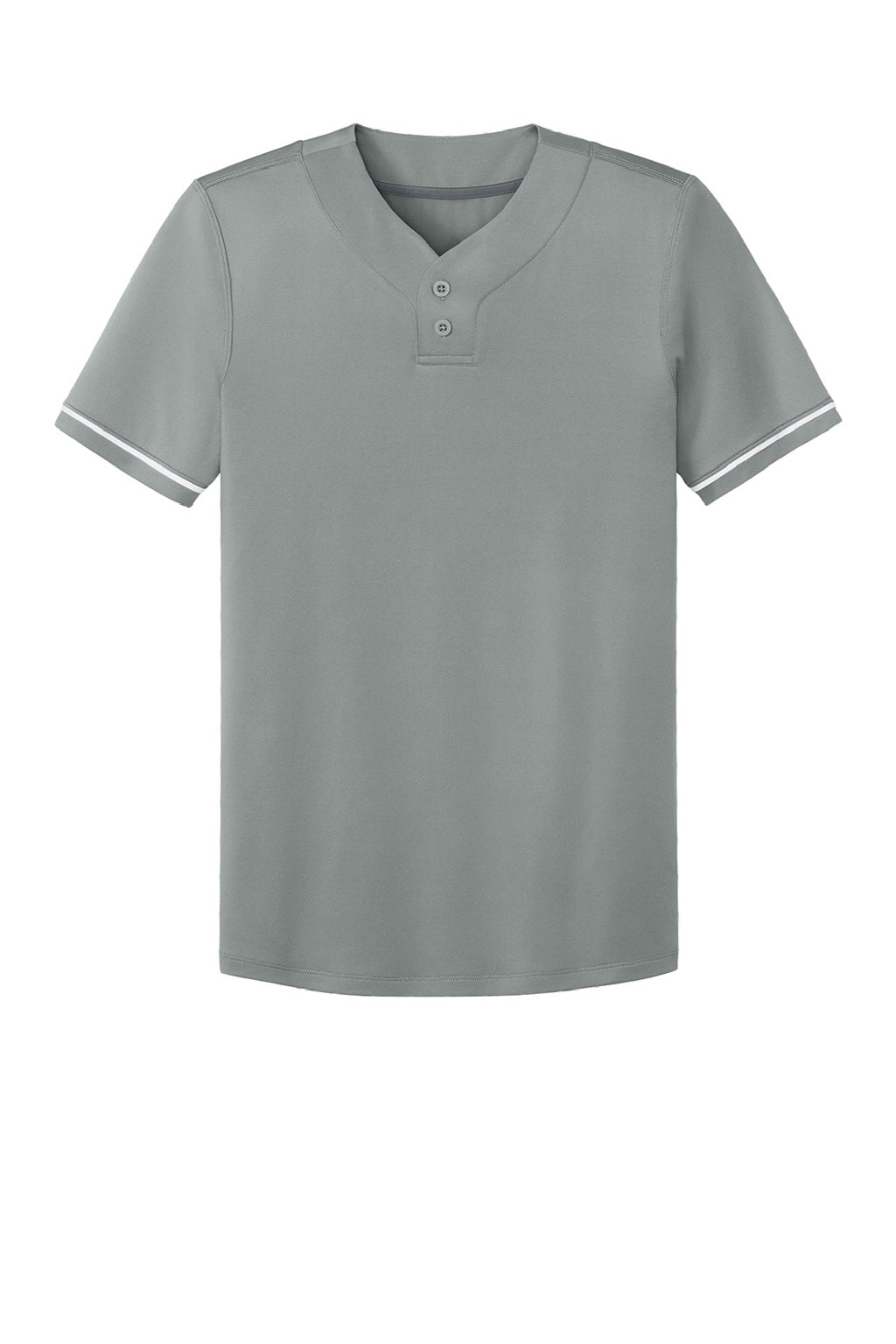 Richardson RY7910 Youth Select 2 Button Baseball Jersey Grey Flat Front