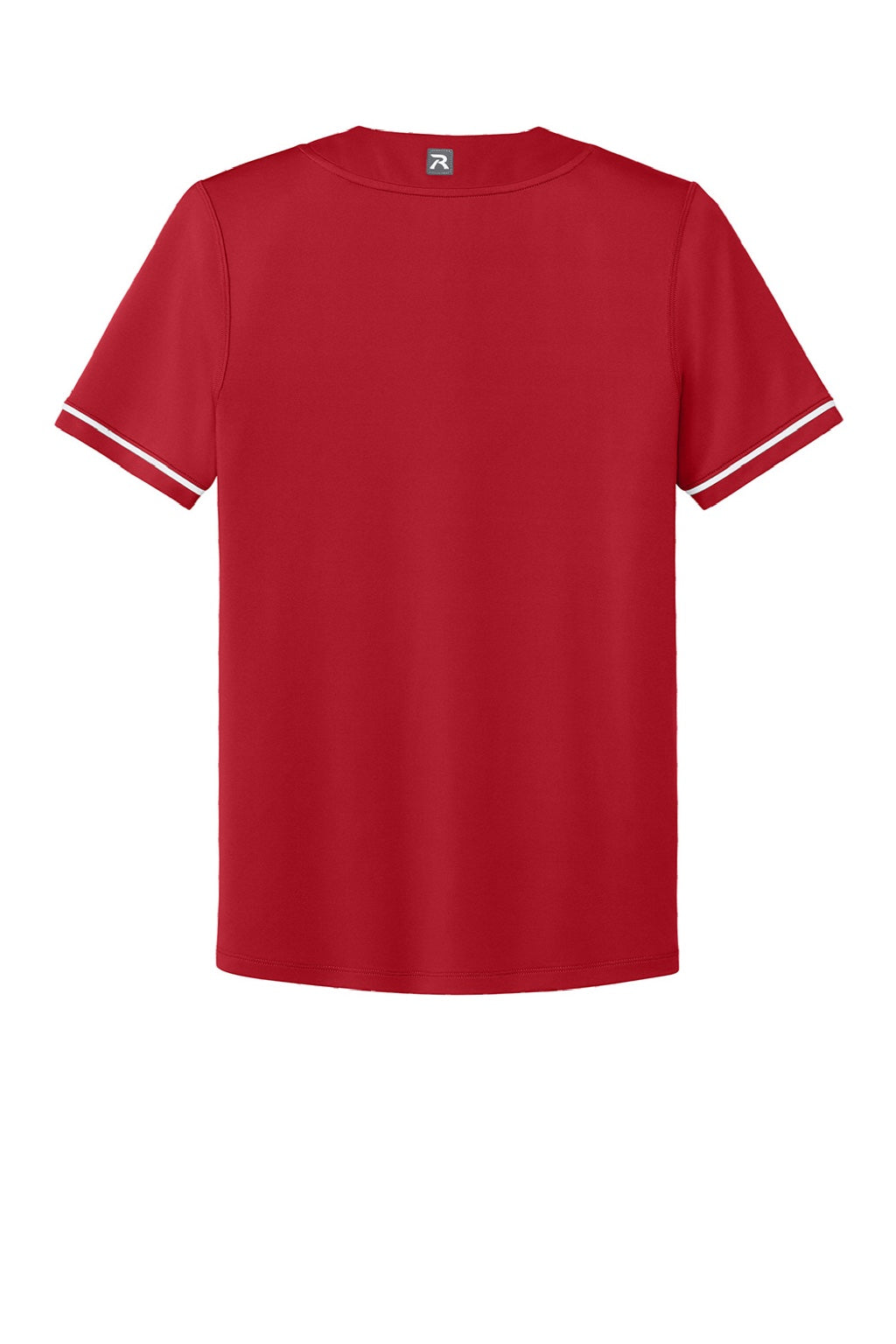 Richardson RY7910 Youth Select 2 Button Baseball Jersey Red Flat Back