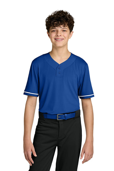 Richardson RY7910 Youth Select 2 Button Baseball Jersey Royal Blue Model Front