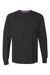 Russell Athletic 64LTTM Mens Dri-Power Moisture Wicking Performance Long Sleeve Crewneck T-Shirt Black Flat Front
