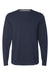 Russell Athletic 64LTTM Mens Dri-Power Moisture Wicking Performance Long Sleeve Crewneck T-Shirt Navy Blue Flat Front