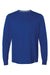 Russell Athletic 64LTTM Mens Dri-Power Moisture Wicking Performance Long Sleeve Crewneck T-Shirt Royal Blue Flat Front