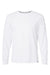 Russell Athletic 64LTTM Mens Dri-Power Moisture Wicking Performance Long Sleeve Crewneck T-Shirt White Flat Front