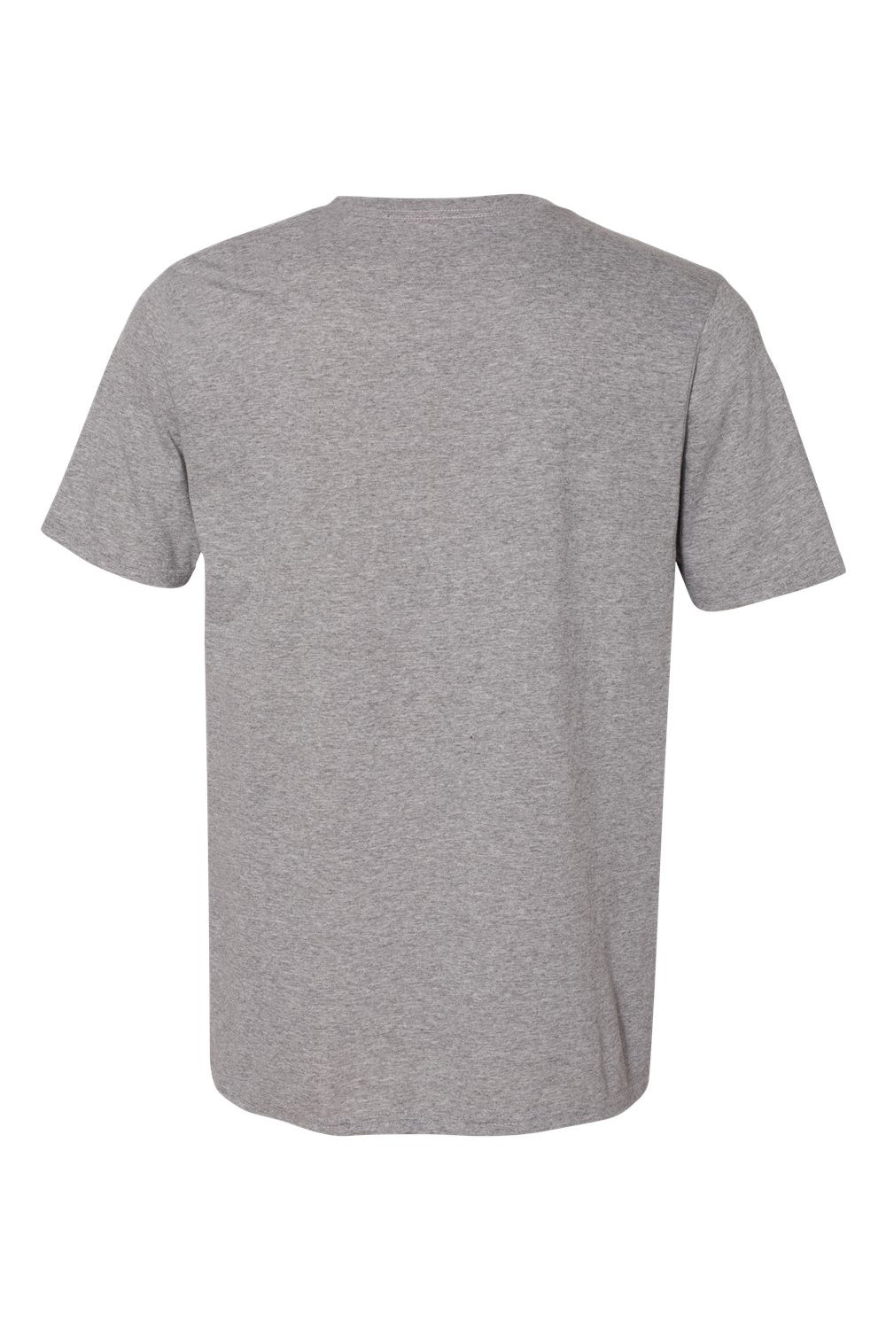 Russell Athletic 64STTM Mens Dri-Power Moisture Wicking Performance Short Sleeve Crewneck T-Shirt Oxford Grey Flat Back