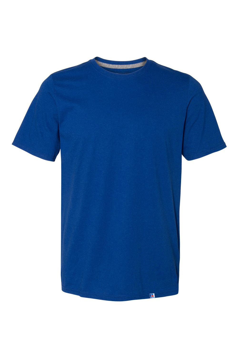 Russell Athletic 64STTM Mens Dri-Power Moisture Wicking Performance Short Sleeve Crewneck T-Shirt Royal Blue Flat Front