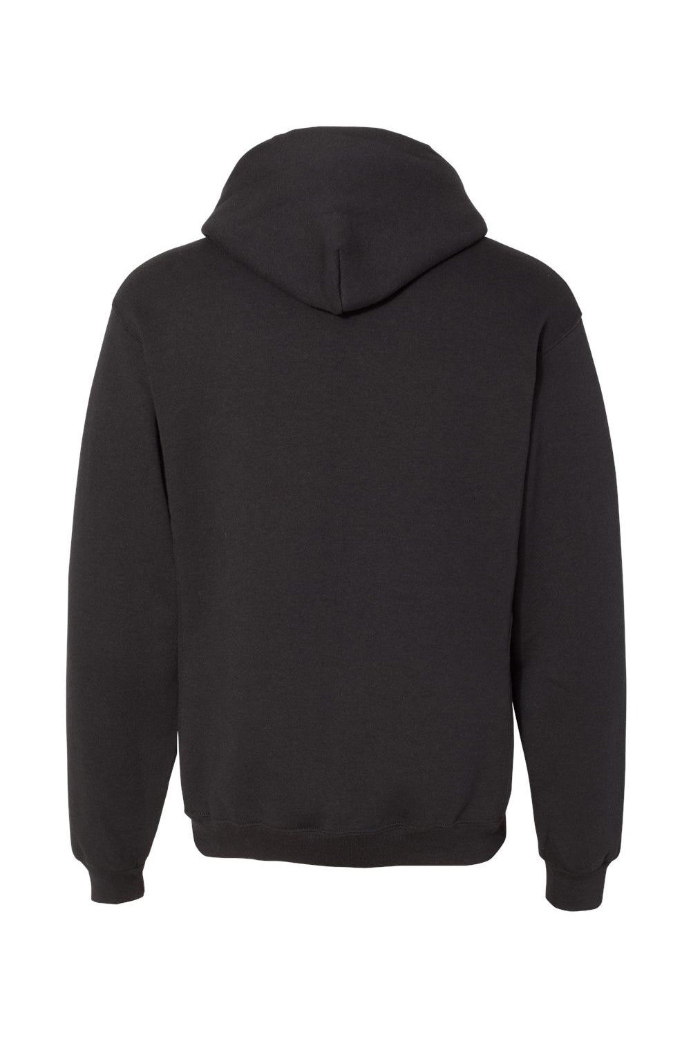 Russell Athletic 695HBM Mens Dri-Power Moisture Wicking Hooded Sweatshirt Hoodie w/ Pouch Pocket Black Flat Back
