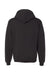 Russell Athletic 695HBM Mens Dri-Power Moisture Wicking Hooded Sweatshirt Hoodie w/ Pouch Pocket Black Flat Back