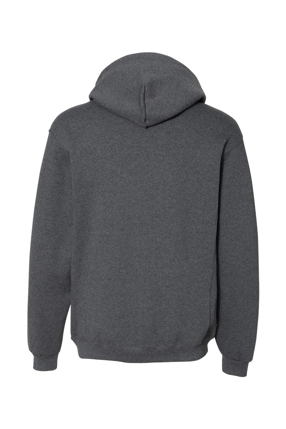 Russell Athletic 695HBM Mens Dri-Power Moisture Wicking Hooded Sweatshirt Hoodie w/ Pouch Pocket Heather Black Flat Back