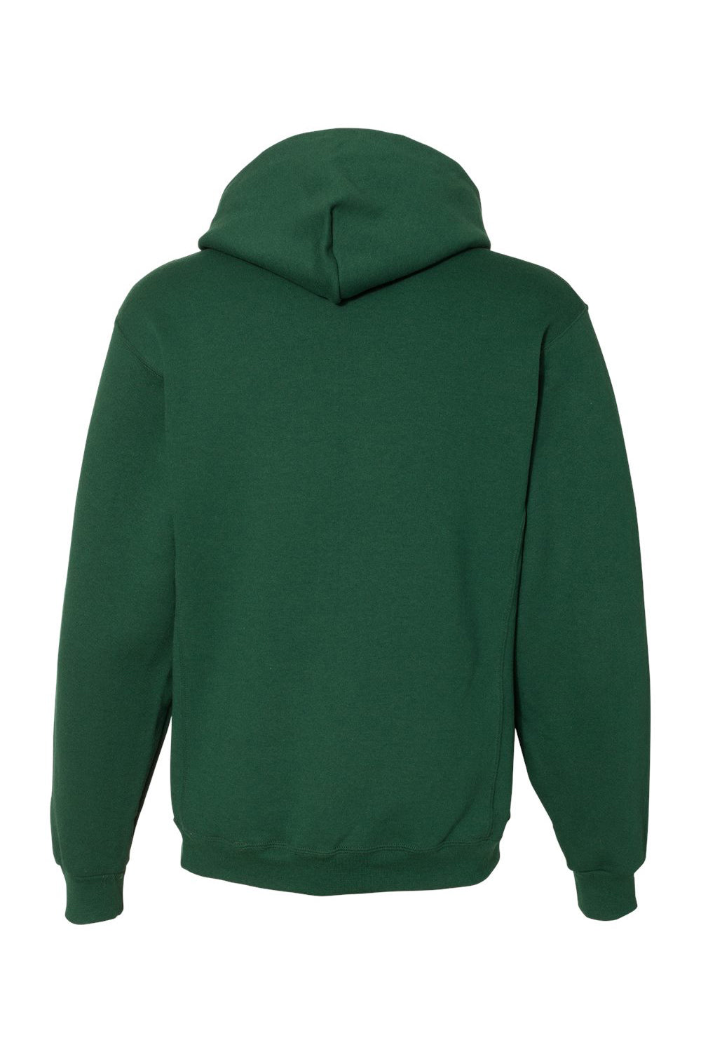 Russell Athletic 695HBM Mens Dri-Power Moisture Wicking Hooded Sweatshirt Hoodie w/ Pouch Pocket Dark Green Flat Back
